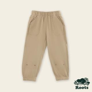 【Roots】Roots小童-都會探索系列 環保材質彈性縮口褲(沙灘棕)
