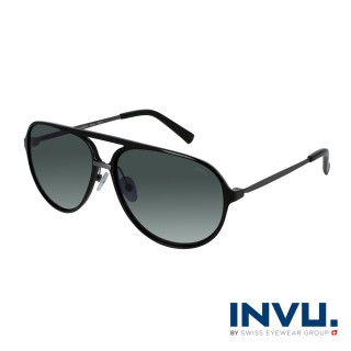 【INVU】瑞士率性大自然風格偏光太陽眼鏡(黑 Z1000A)