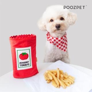 【POOZPET】寵物番茄醬氣味玩具(探索趣味 引導寵物正確行為 減少破壞 憂鬱)