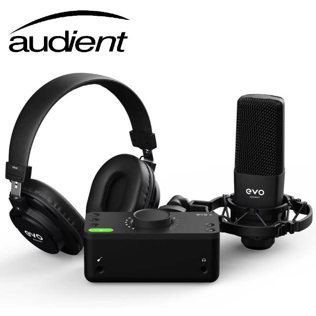 【Audient】Evo 4 錄音介面套組 含錄音軟體(台灣公司貨 商品保固有保障)