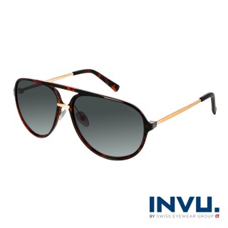 【invu】瑞士率性大自然風格偏光太陽眼鏡(琥珀 z1000b)