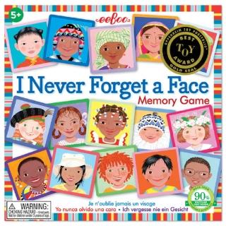 【美國 eeBoo 桌遊】I Never Forget a Face Square Memory Game(記憶遊戲桌遊 人物篇)