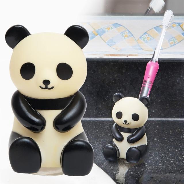 【MEIHO】可愛熊貓牙刷架-吸盤式