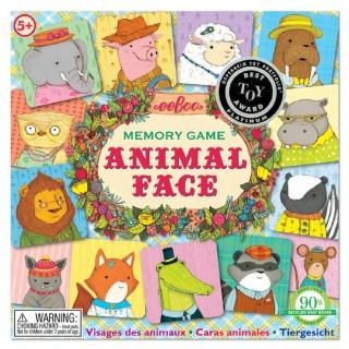 【美國 eeBoo 桌遊】I Never Forget an Animal s Face Memory Game(記憶遊戲桌遊 動物篇)