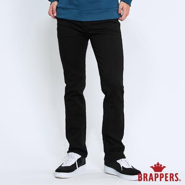 【BRAPPERS】男款-彈性保暖直筒褲(黑)