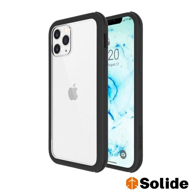 【Solide 索力得】iPhone 12 維納斯軍規抗菌防摔手機殼-極致黑(99%抗菌)