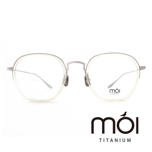 【moi 摩異】moi取意法語中的意涵  自我  純鈦光學眼鏡(透明 T007-01)