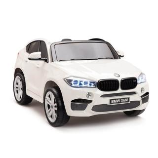 【聰明媽咪兒童超跑】BMW X6M 雙人座 雙驅兒童電動車(JJ2168 天使白)