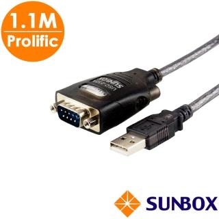 【SUNBOX 慧光】USB 轉 RS232 轉換器 Prolific晶片(USC-232A)