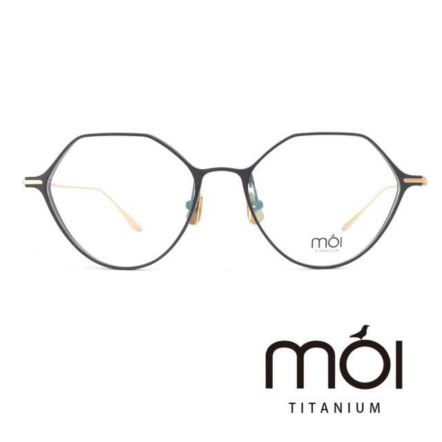 【moi 摩異】moi取意法語中的意涵  自我  純鈦光學眼鏡(黑 T001-02)