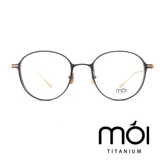 【moi】moi取意法語中的意涵 自我 純鈦光學眼鏡(黑 T002-02)