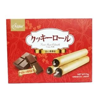 【愛加】黑巧克力甜心爆爆卷(75g)