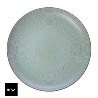 【HOLA】日式樸石陶瓷10.5吋圓盤 綠淨