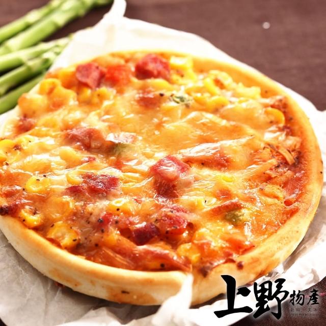【上野物產】五吋牽絲素食圓披薩 x4片(120g±10%/片)
