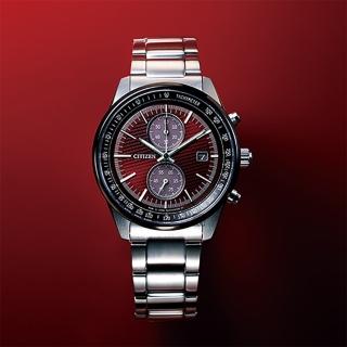 【CITIZEN 星辰】東京紅限量版 計時手錶手錶 送行動電源(CA7034-96W)