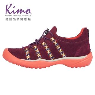 【Kimo】亮彩寬楦-直套式民族風拉繩休閒女鞋(紅KBJWF073157)