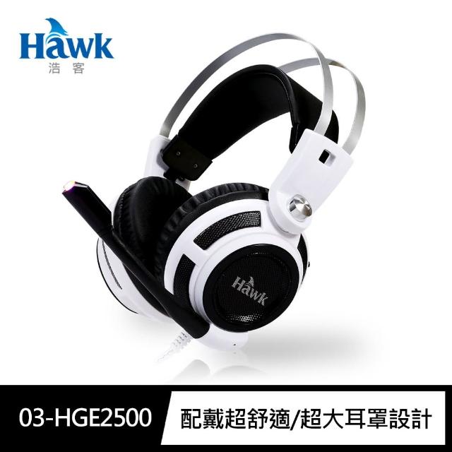 【Hawk 浩客】頭戴電競耳機麥克風 G2500(渾厚震撼臨場感)