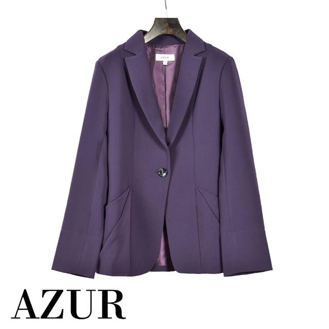 【AZUR】都會風格中版經典款西裝外套
