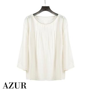 【AZUR】都會休閒經典素色上衣