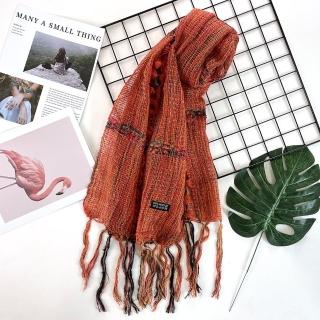 【RH】手工編織毛海毛線圍巾(獨特手感織法技術圍巾)