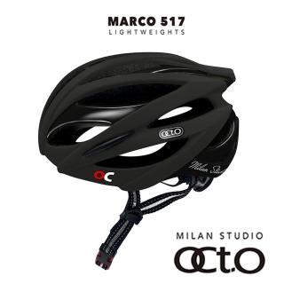 【OCTO】義大利 MARCO 517透氣輕量安全帽 黑色(防護/安全帽/單車/自行車)