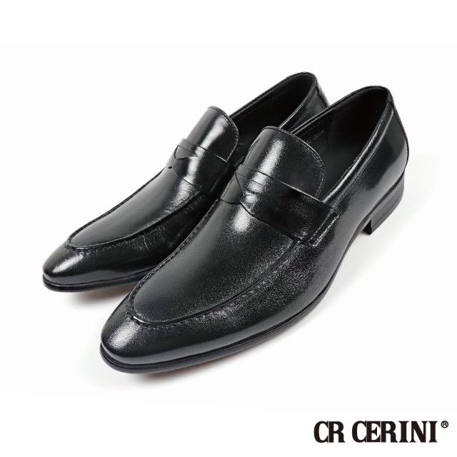 【CR CERINI】經典素面紳士樂福鞋 黑色(87201-BL)