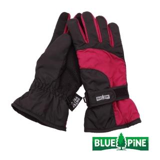 【青松戶外】女 防水透氣保暖手套-紫紅 B61914-84(機車手套/防風手套/騎士手套)