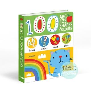 【iBezt】100 ABC 123 Shapes Colours(硬頁啟蒙認知)