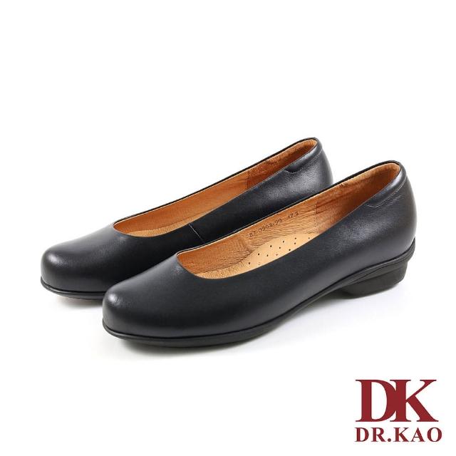 【DK 高博士】經典素面簡約 空氣平底女鞋 87-0903-90(黑色)