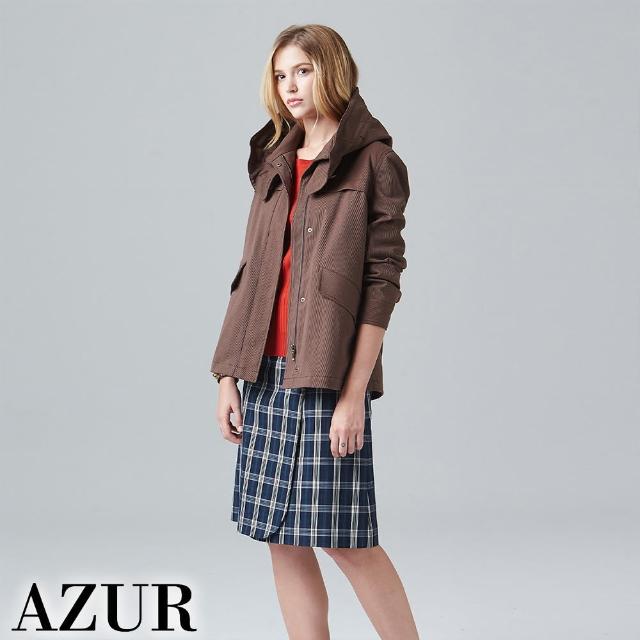 【AZUR】時尚女伶經典格紋造型短裙-2色
