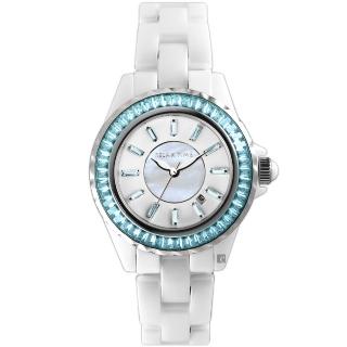 【Relax Time】經典陶瓷系列水晶手錶-藍色 畢業禮物(RT-93-3)