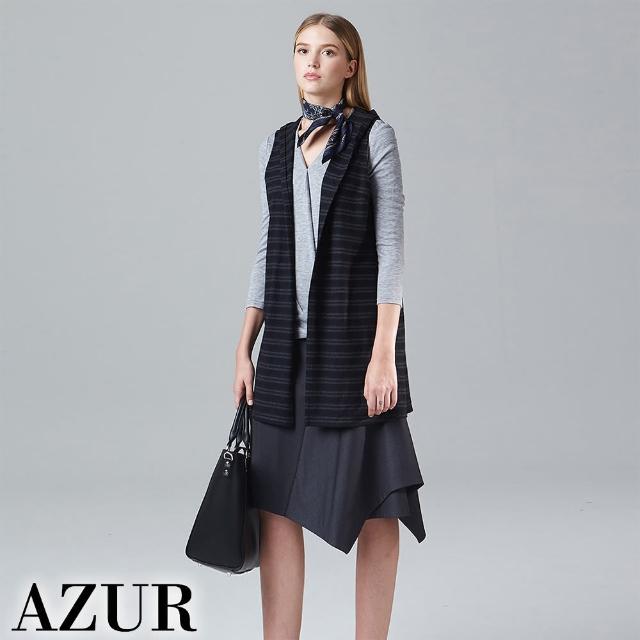 【AZUR】時尚女伶不規則傘狀修身短裙