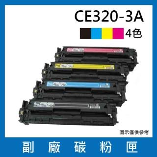 CE320A/CE321A/CE322A/CE323A 一黑三彩副廠碳粉匣(適用機型HP Color LaserJet CM1415fn)