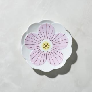 【有種創意食器】日本晴九谷燒 - 花見淺盤 - 粉