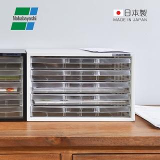 【日本仲林】日本製鋼製橫式桌上型A4文件櫃/資料櫃-5低抽(AL-W5/公文櫃)