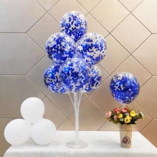 寶石藍色系亮片桌飄套組1組(桌飄氣球 氣球 亮片氣球 空飄氣球)