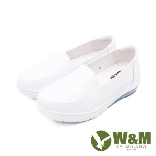 【W&M】氣墊舒適直套款護士鞋 娃娃鞋 女鞋(白)
