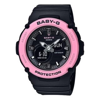 【CASIO 卡西歐】BABY-G 神秘黑粉運動手錶 畢業 禮物(BGA-270-1A)