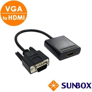 【SUNBOX 慧光】VGA 轉 HDMI 轉換器(VC100VH)