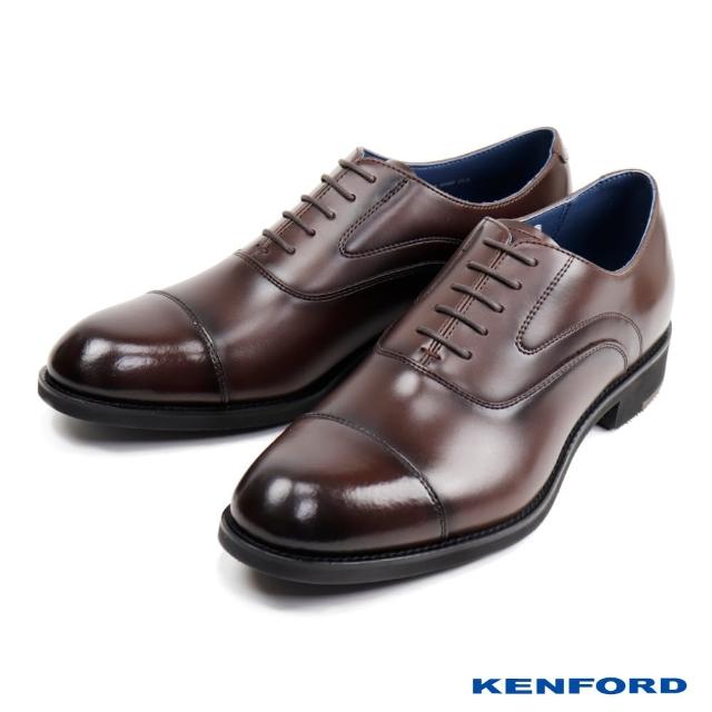 【KENFORD】橫飾造型紳士牛津鞋 深棕色(KN82-DBR)