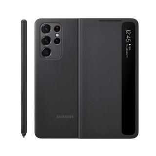 【SAMSUNG 三星】Galaxy S21 Ultra 5G 原廠透視感應皮套 黑_附S Pen(台灣公司貨)