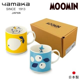 【日本山加yamaka】moomin嚕嚕米彩繪陶瓷馬克杯禮盒2入組(MM0313-13)