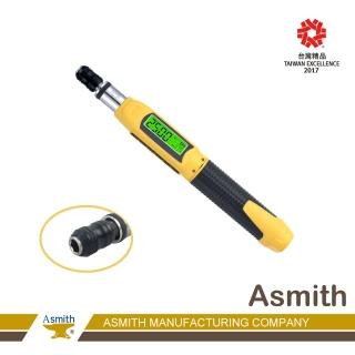【Asmith(鐵匠牌)】0.1-4Nm內六角二分頭bit插槽WM-SD 電子式數顯極低扭力板手(迷你起子型-數位扭力起子)