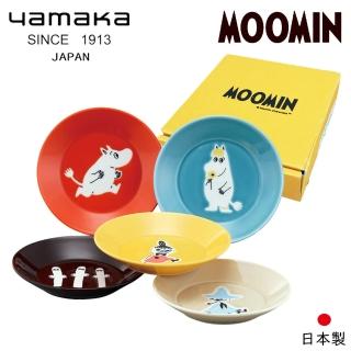 【日本山加yamaka】moomin嚕嚕米彩繪陶瓷淺盤禮盒5入組(MM1300-57)