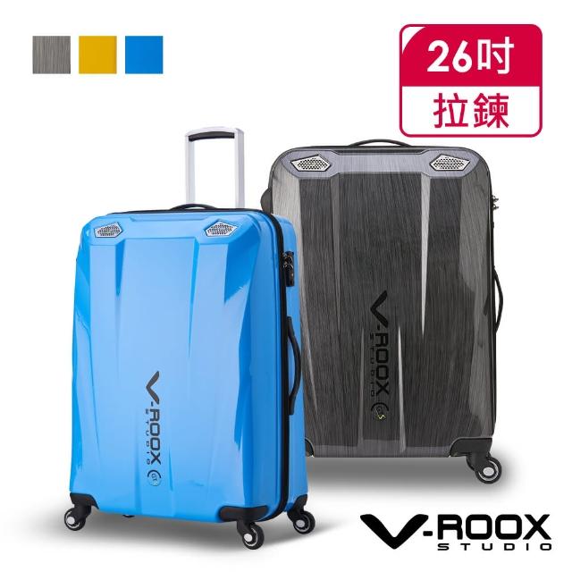 【V-ROOX STUDIO】母親節 GTS LIGHT 26吋 輕量拉鍊行李箱 GTS-59169(3色可選 輕盈好推 俐落有型)