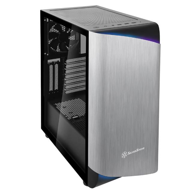 【SilverStone 銀欣】SETA A1(Micro-ATX 電腦機殼 銀色 銀面板)