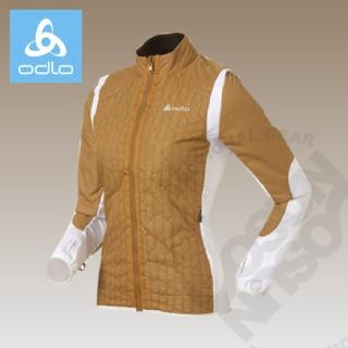 【ODLO】限量版 Primaloft 女款超輕量透氣保暖防風外套.機能型風衣(522475 黃)