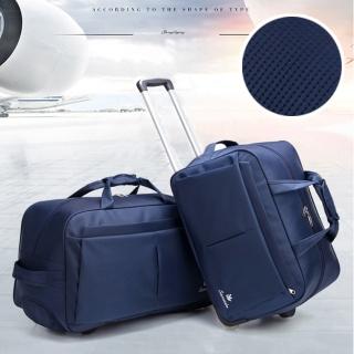 【悅生活】GoTrip微旅行--24吋經典細格登機拉桿行李袋(拉桿包 行李箱 防潑水 登機箱)
