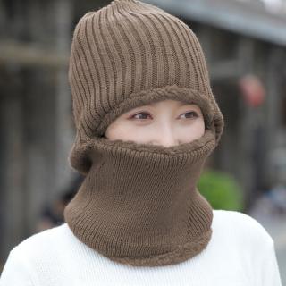 【Decoy】仿羊絨刷毛＊男女中性針織加厚護耳毛線帽(2色可選)
