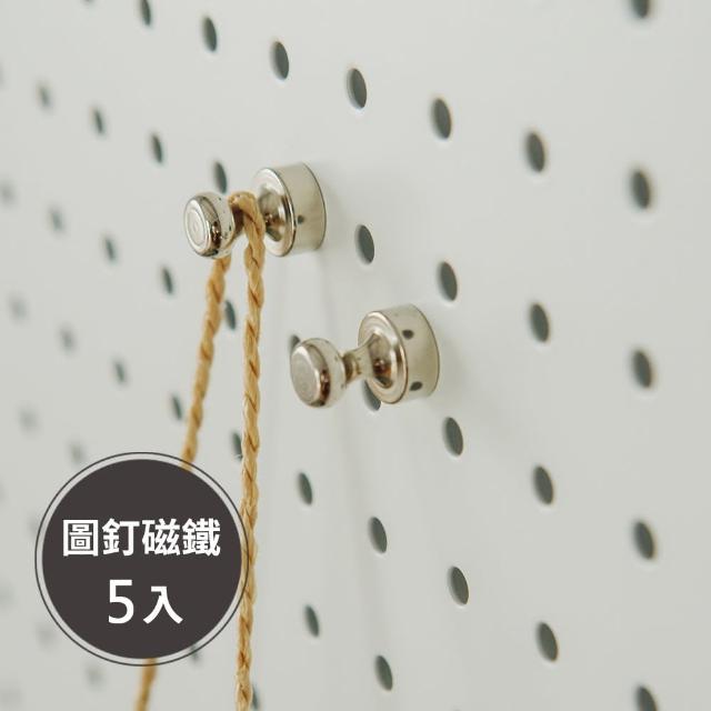 【韓國inpegboard】洞洞板專用配件-圖釘強力磁鐵5入組